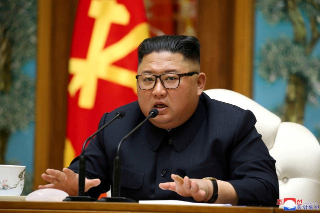 North Korean leader Kim Jong-un was last seen chairing this meeting of the ruling party's politburo on 11 April