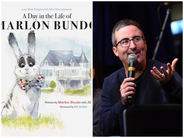 John Oliver's book A Day in the Life of Marlon Bundo tells the story of a gay rabbit.