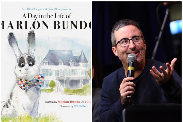 John Oliver's book A Day in the Life of Marlon Bundo tells the story of a gay rabbit.