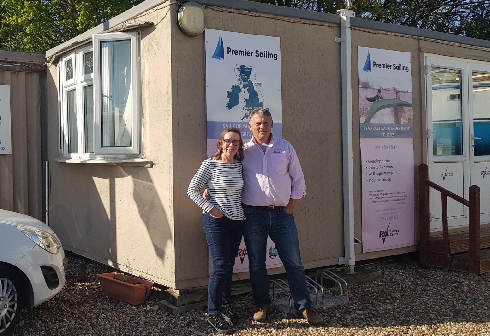 Colin Stracey and his wife Jan run Premier Sailing in Fambridge, Essex and found they were unable to claim the state grant for small firms (Colin Stracey)