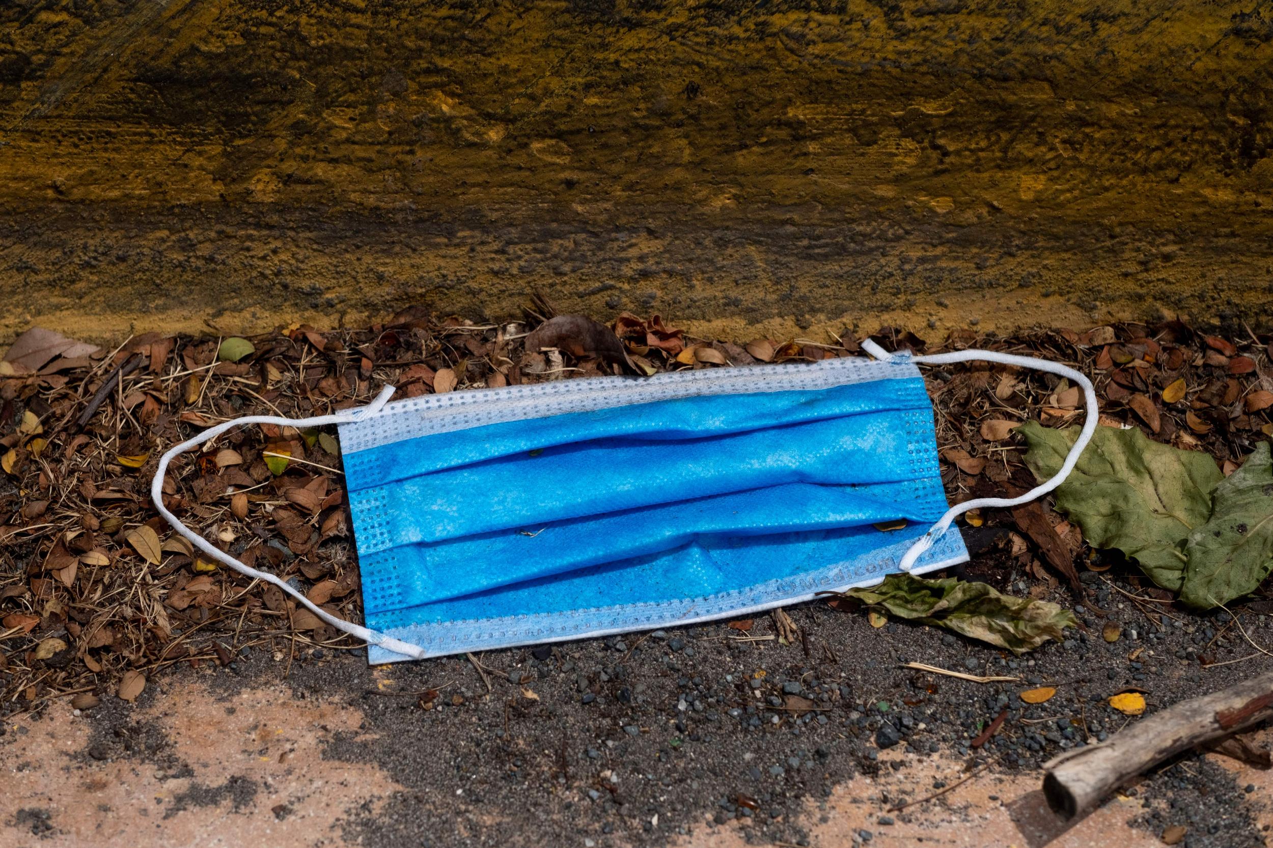 PPE such as face masks have been pictured being improperly discarded all over Puerto Rican streets