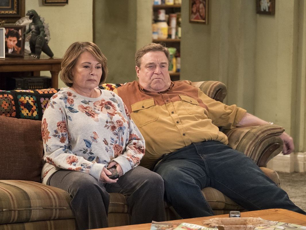 Conflict: Roseanne Barr and John Goodman in the rebooted ‘Roseanne’