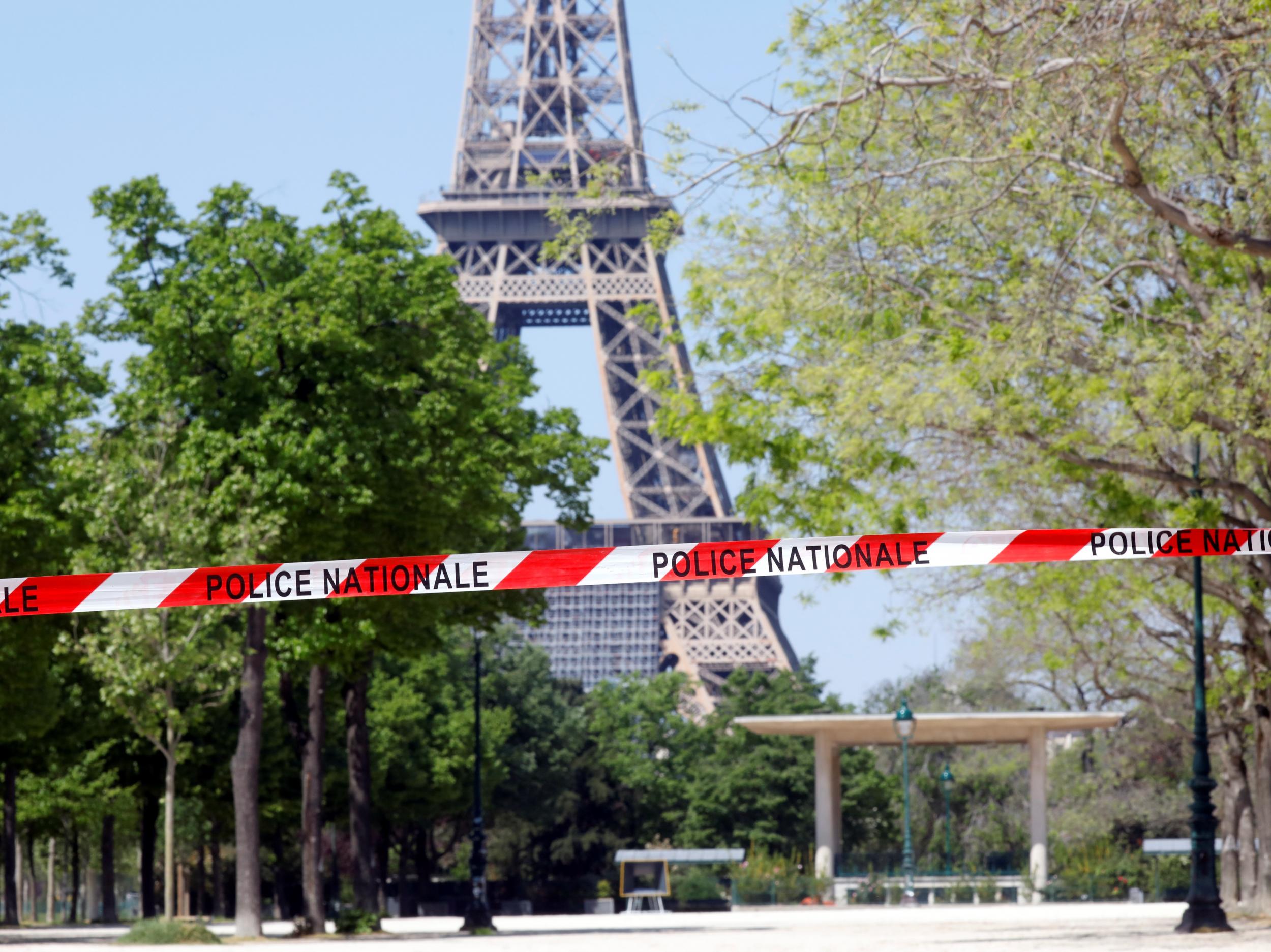 France has been on lockdown since 17 March, leaving popular tourist attractions like the Eiffel Tower deserted for more than a month