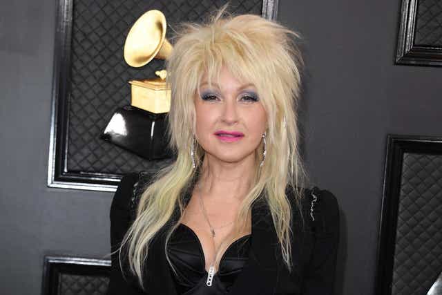 Cyndi Lauper at the Grammys on 26 January 2020 in Los Angeles.
