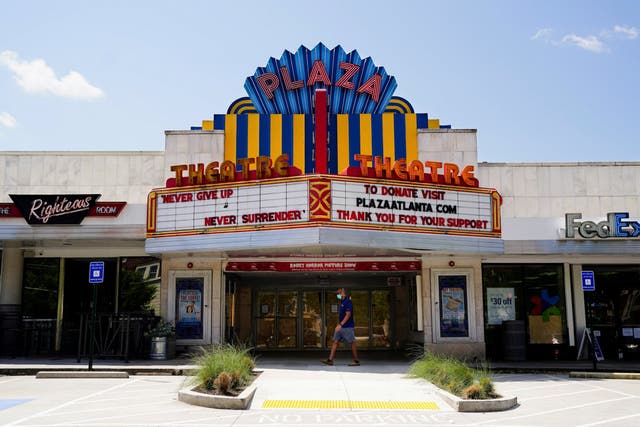 The Plaza Theatre in Atlanta, Georgia, days ahead of the expected easing of lockdown measures in the state by governor Brian Kemp