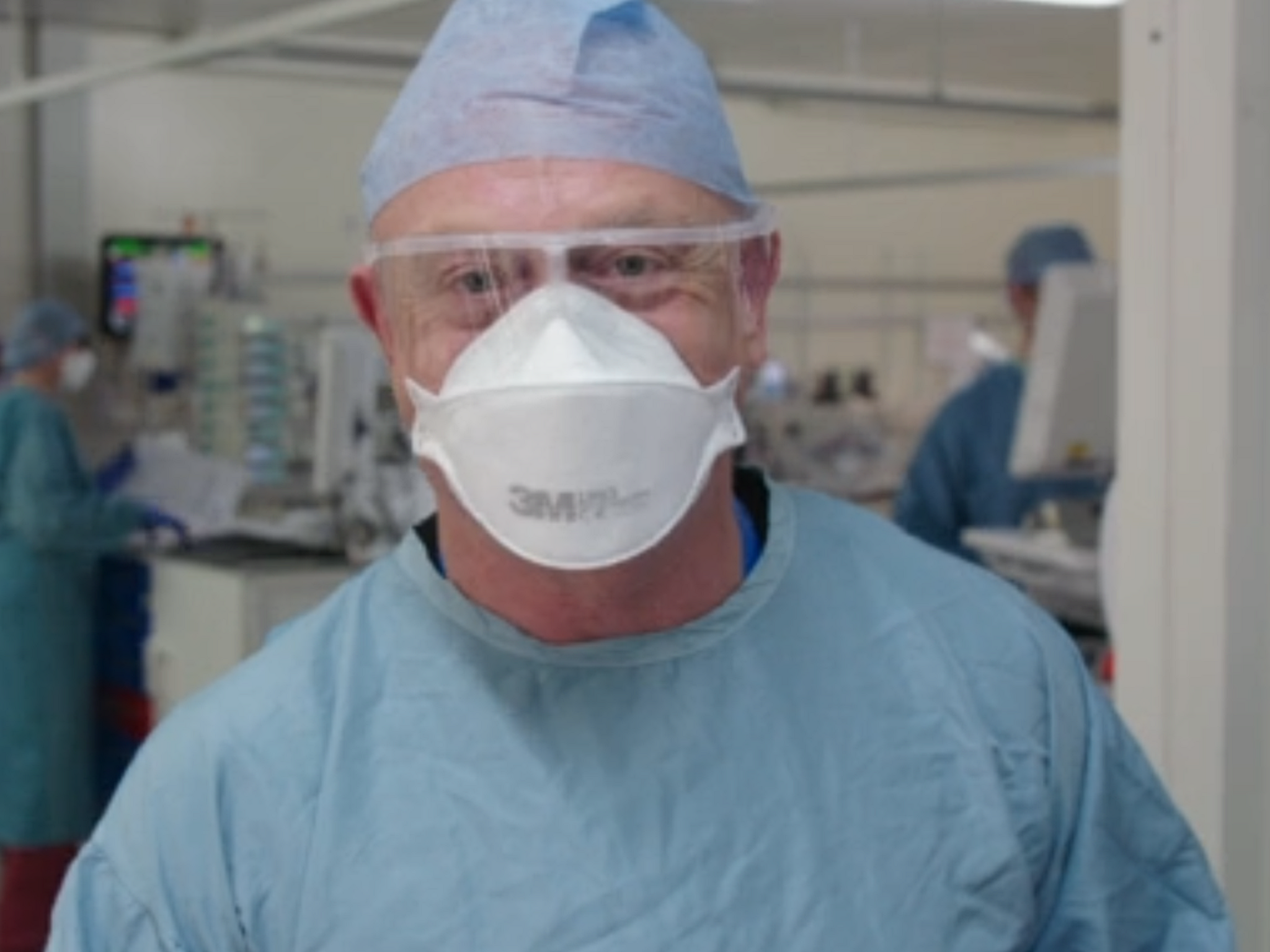 Screengrab of Ross Kemp appearing in ITV documentary Ross Kemp: On the NHS Frontline, 16 April 2020.