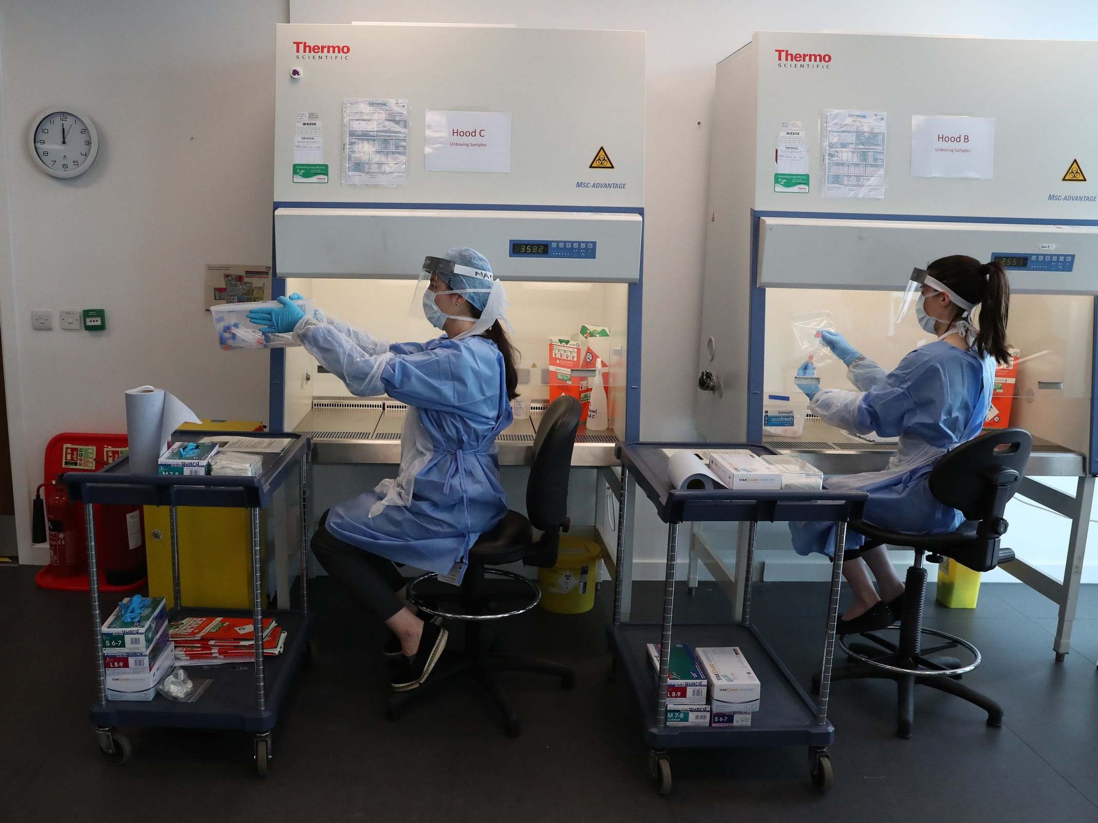 Scientists pulled in to analyse dry swab samples don’t have enough work to do