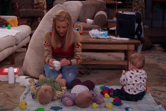 Alexandria Cimoch and her siblings are credited with playing Phoebe Buffay's twins in the season six episode 'The One With Joey's Porsche' (pictured).