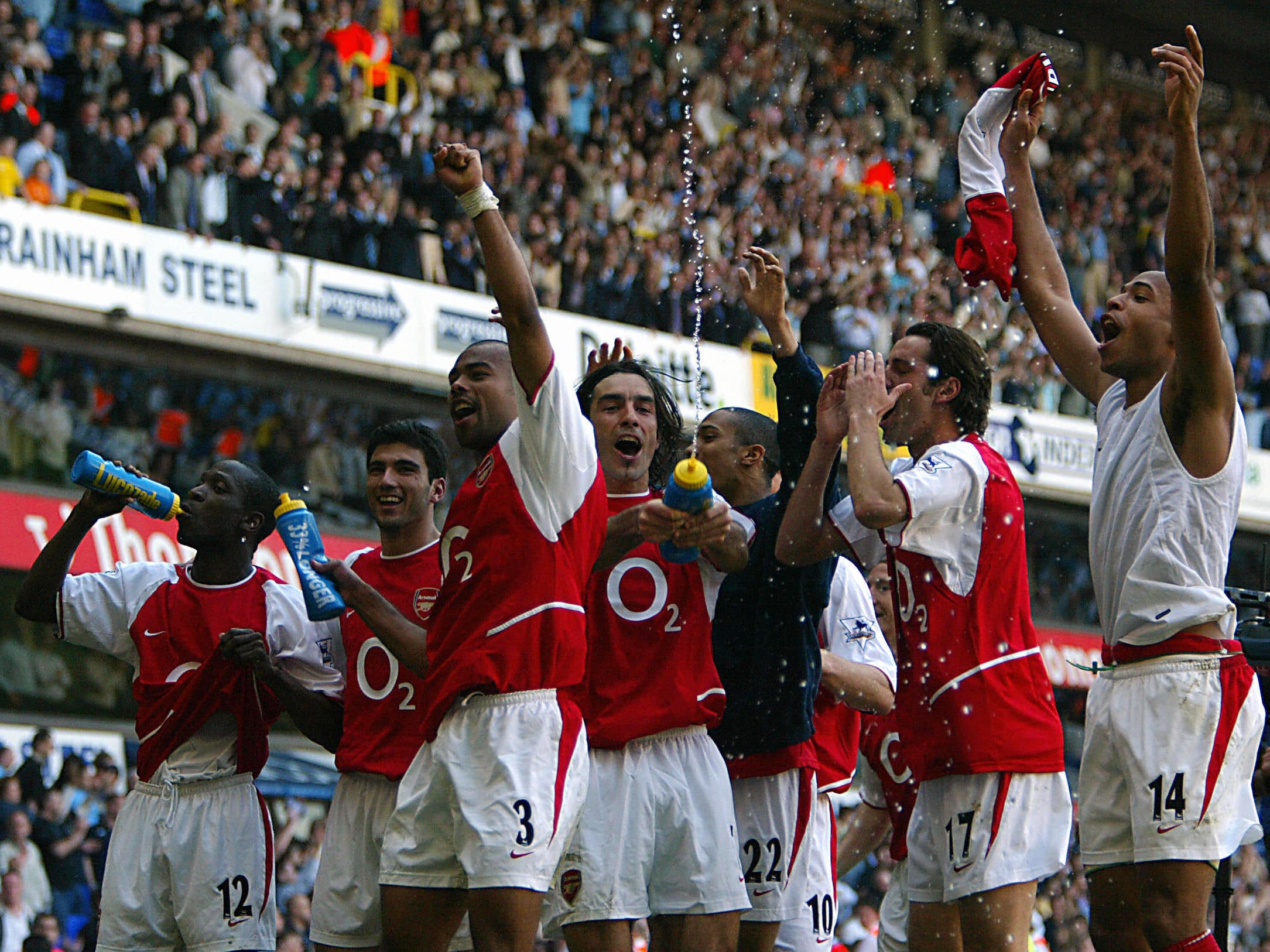 Arsenal 2004 CHAMPIONS At Spurs Ground Poster 