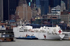 Navy hospital ship to leave NYC after treating 179 Covid-19 patients