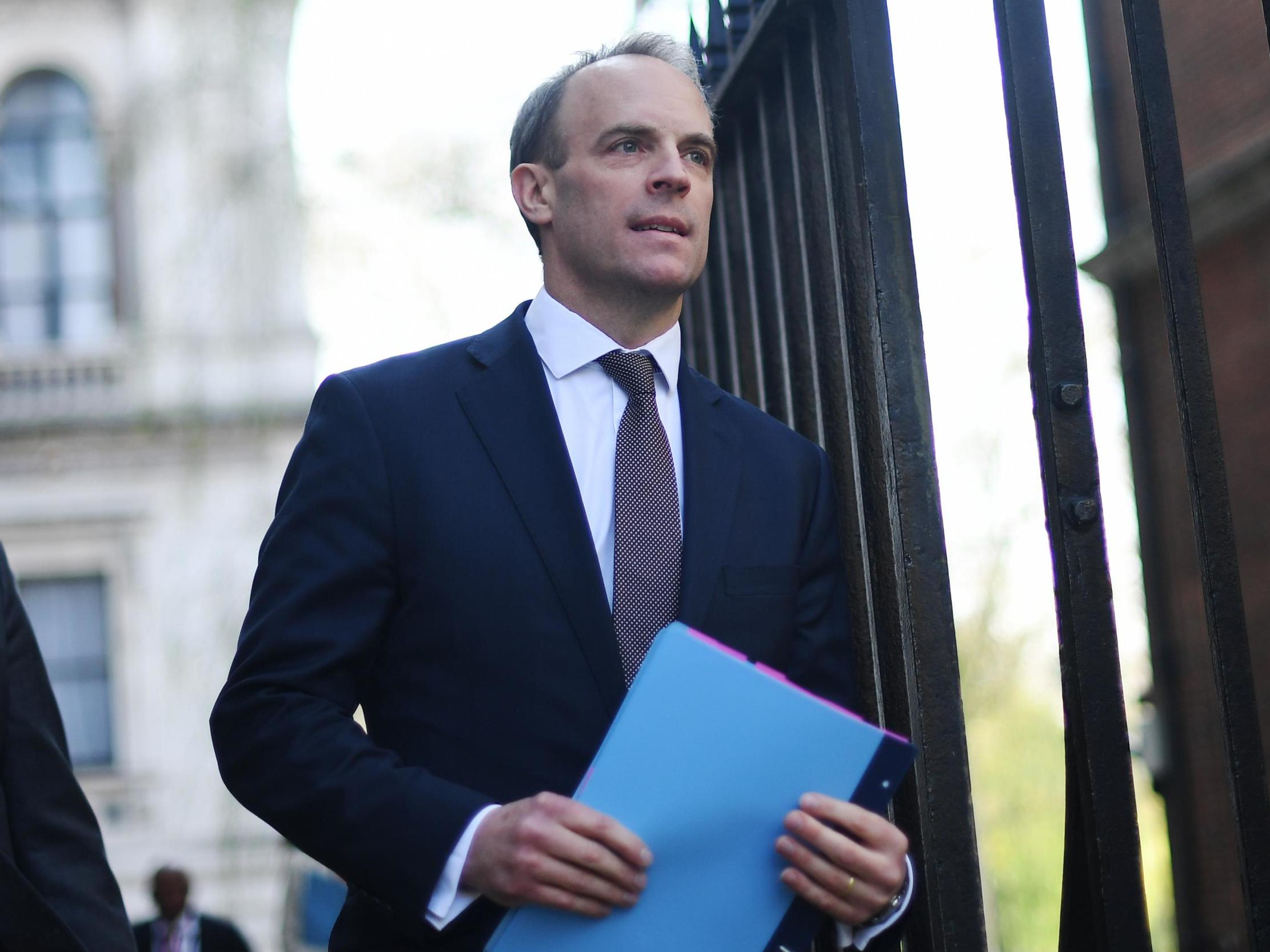 Dominic Raab, as acting PM, is responsible for the Downing Street line