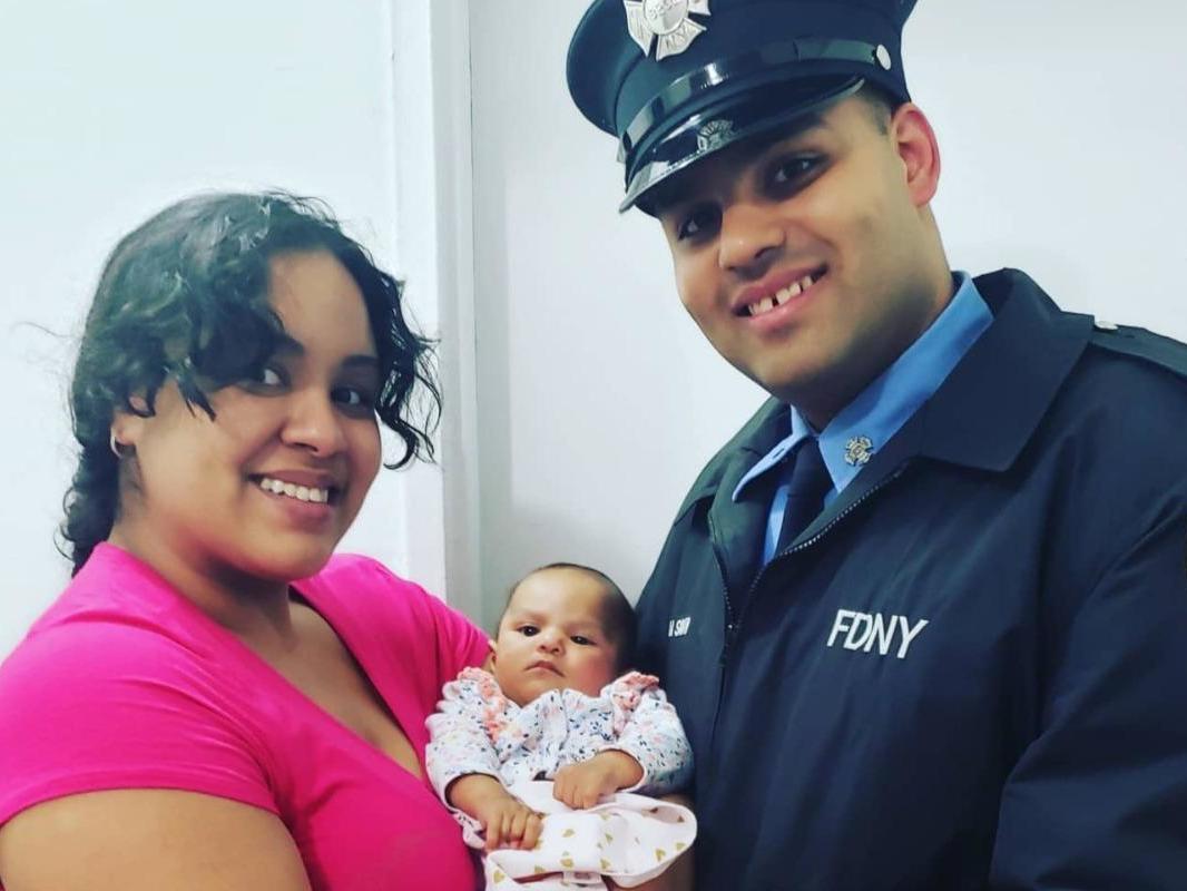 Lindsey and Jerel La Santa with their daughter Jay-Natalie