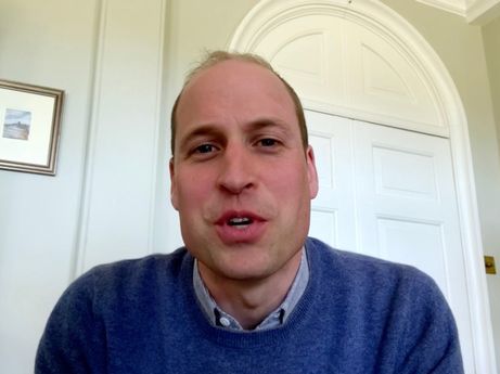 Prince William speaks to Stephen Fry in a sketch from 'The BBC Big Night In'