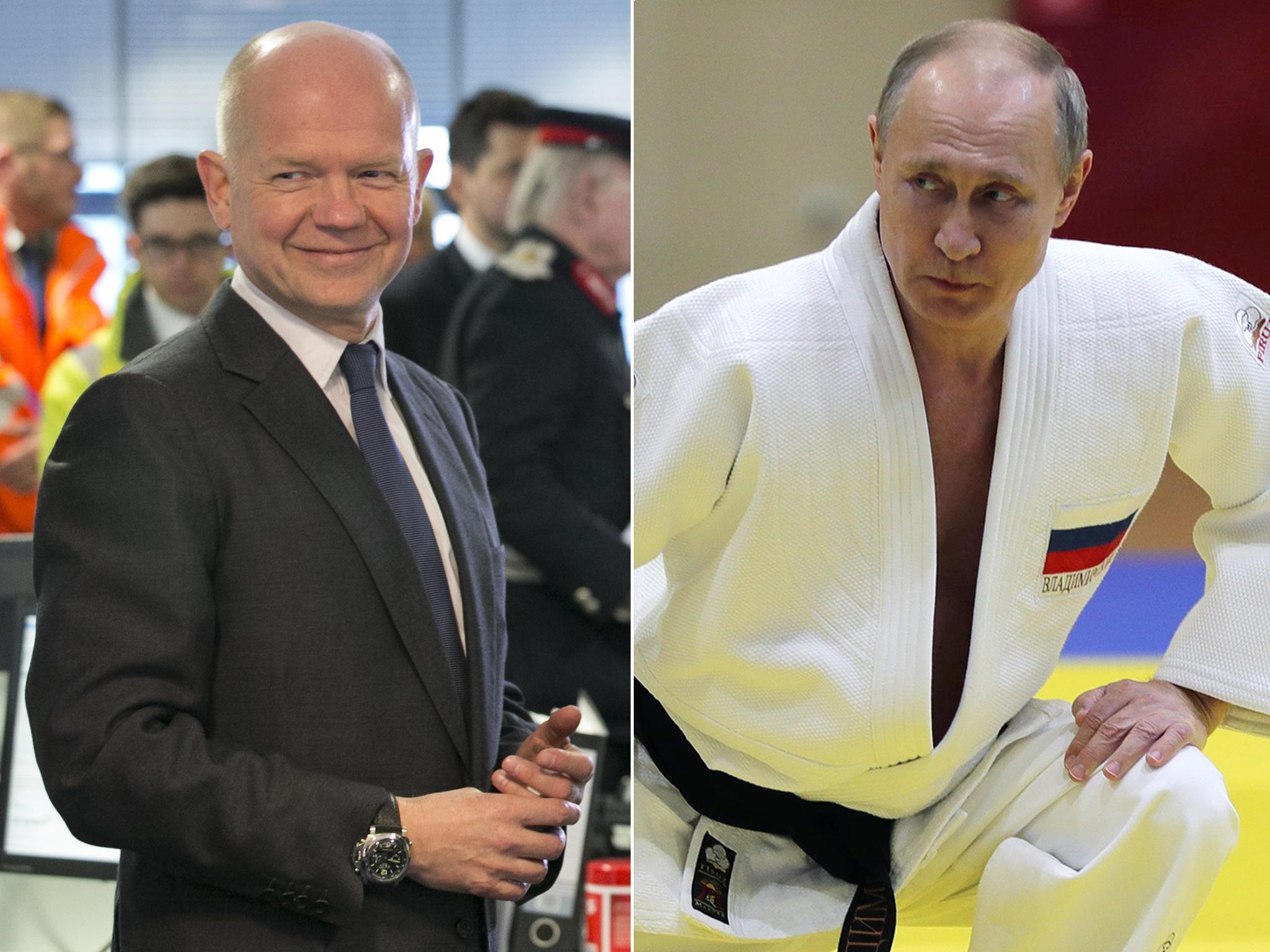 Martial plan: William Hague and Vladimir Putin watched judo together at the 2012 Olympics