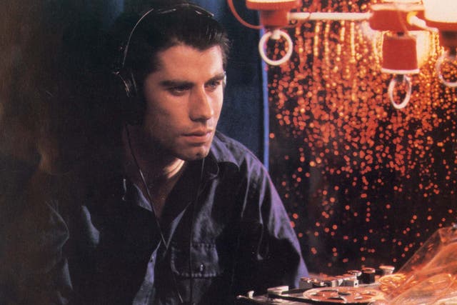 John Travolta plays Jack, a sound designer who becomes convinced he’s captured evidence of a political assassination