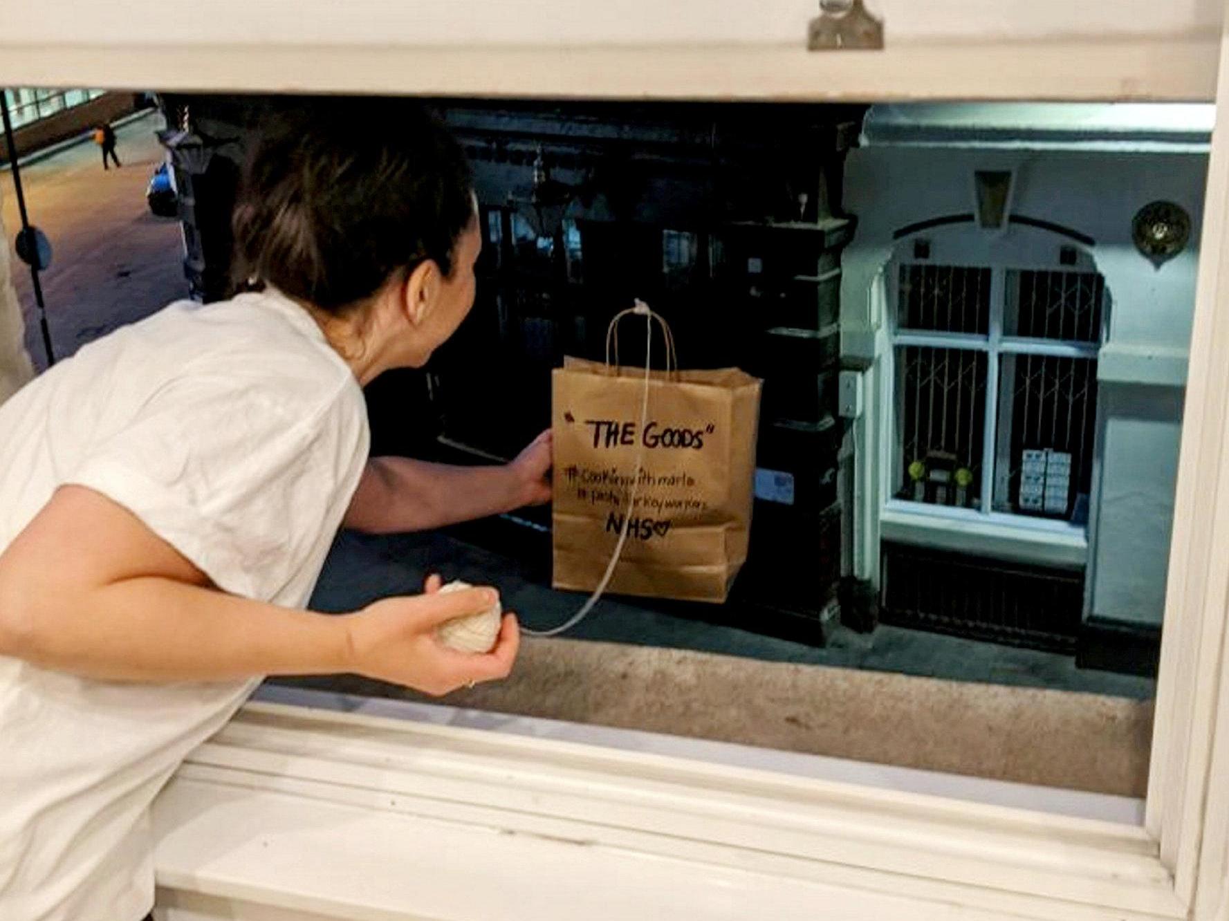 Masterchef contestant dangles free homemade pasta from window for NHS workers