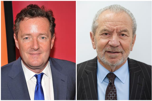 Piers Morgan often clashes with his former friend, Sir Alan Sugar