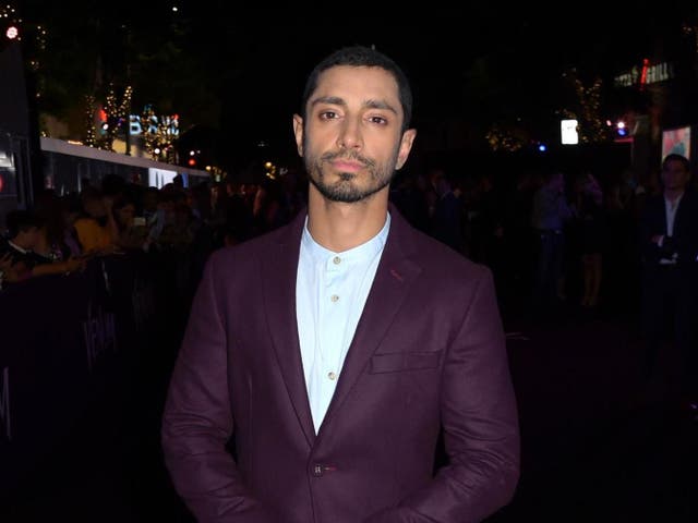 Riz Ahmed, British actor and rapper, at the premiere for Venom