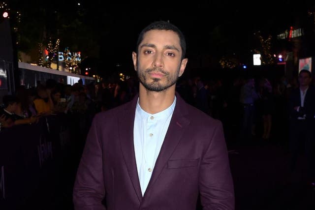 Riz Ahmed, British actor and rapper, at the premiere for Venom