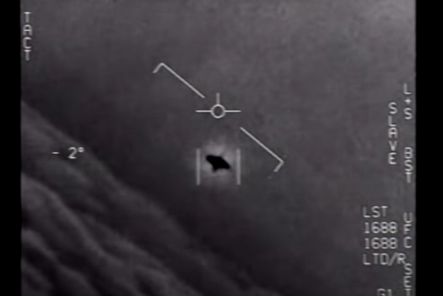 <p>The Department of Defence released new declassified videos in 2020 that showed objects moving at high speeds across the sky, which was captured by Navy pilots </p>