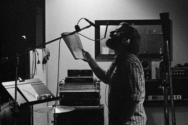 Dan Auerbach of The Black Keys lays down a vocal take in Muscle Shoals Sound Studio, Alabama