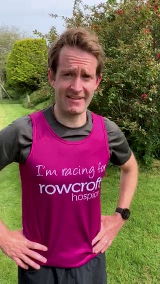 Mr Revill pictured in his running gear.