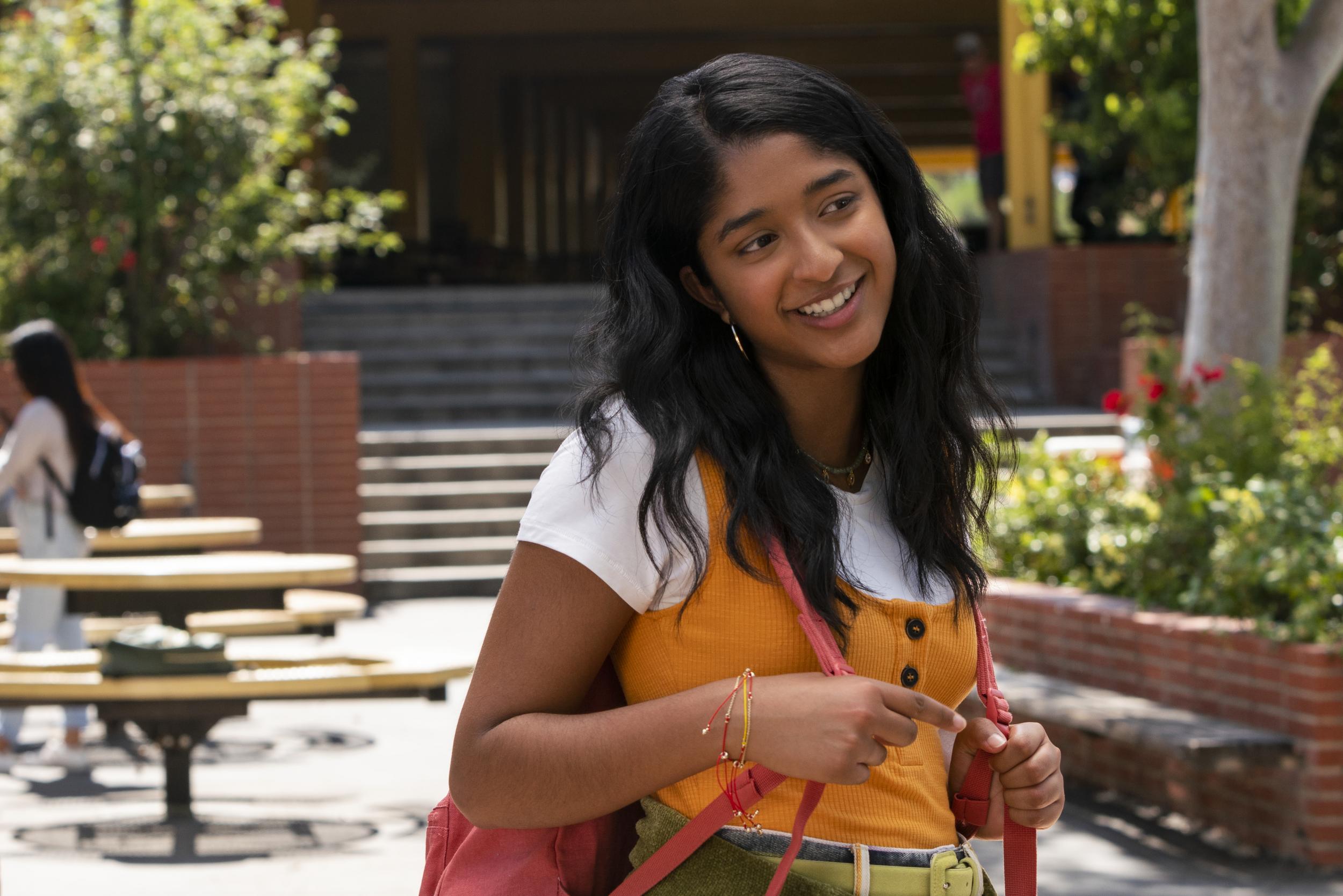 Maitreyi Ramakrishnan plays the lead role in Netflix’s ‘Never Have I Ever’ as Devi, an overachieving high school sophomore with a short fuse that gets her into difficult situations