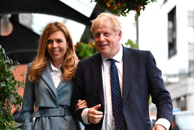 <p>The claim about Mr Johnson and Ms Symonds was first made in a little-noticed section of a biography of the PM’s wife </p>