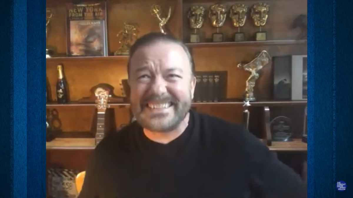 Ricky Gervais jokes about toilet paper shortages: ‘as long as I’ve got booze, I don’t care’