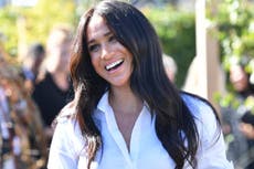 Meghan Markle speaks with Smart Works client before her job interview