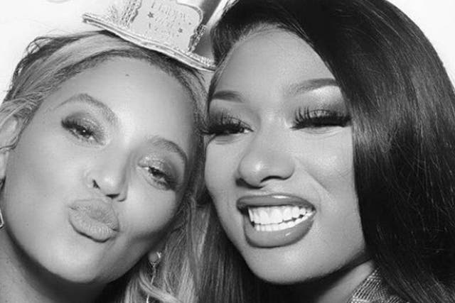 Both Beyoncé (left) and Megan Thee Stallion are from Houston, Texas