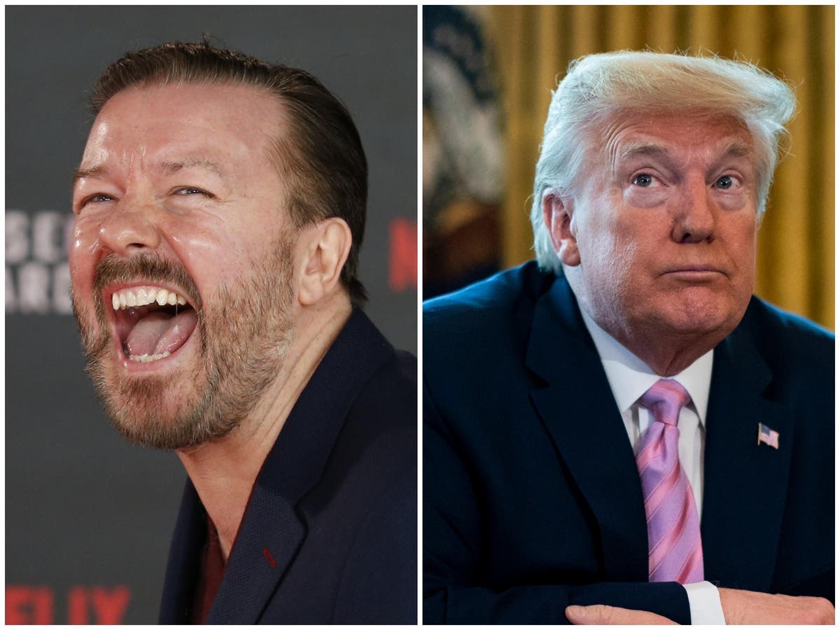 Ricky Gervais branded a ‘visionary’ for predicting Donald Trump’s