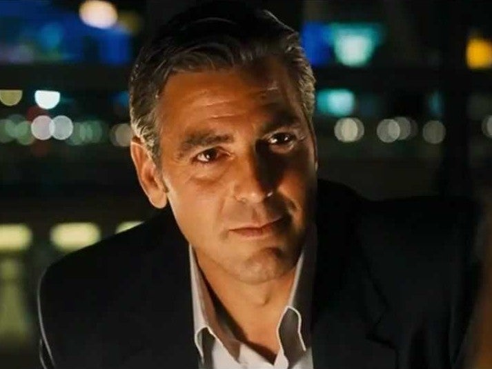 Swoon-worthy: Clooney in 2001's 'Ocean's Eleven'