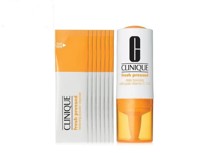 This vitamin C kit gave some of the best brightening and anti-ageing results we saw (Clinique)
