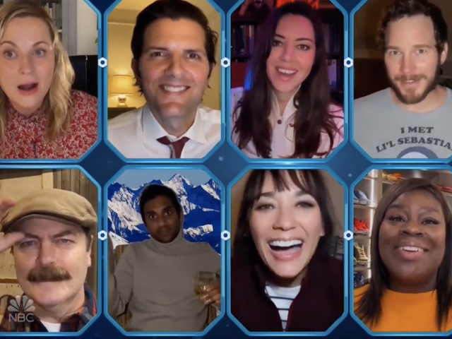 The reunited cast of 'Parks & Recreation'