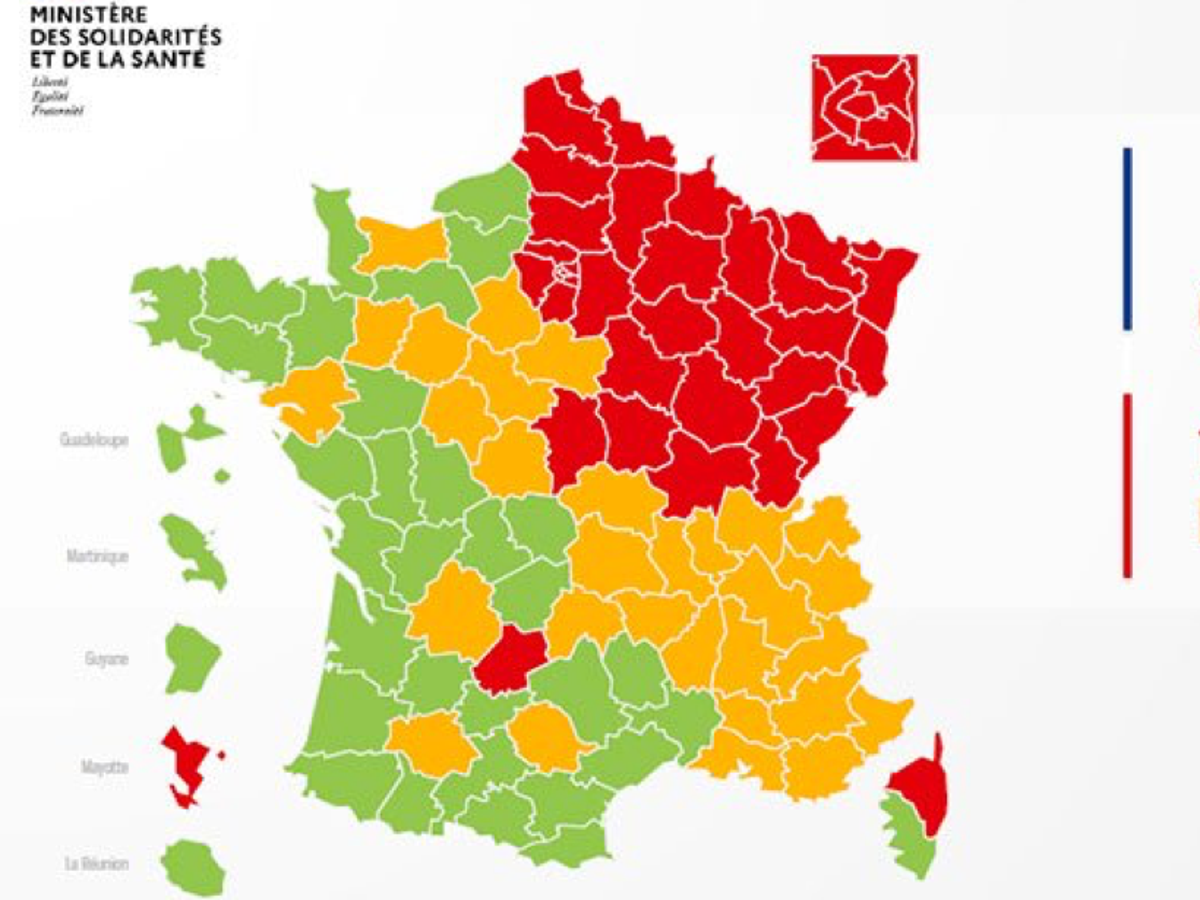 Coronavirus France Gets Green Yellow And Red Zones To Help Guide Lockdown Easing The Independent The Independent