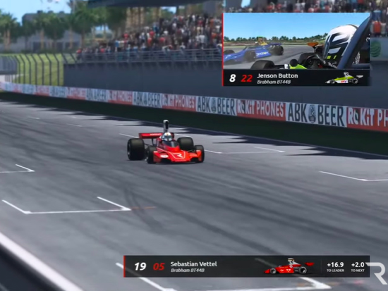 Sebastian Vettel makes esports debut against fellow F1 world champion Jenson Button