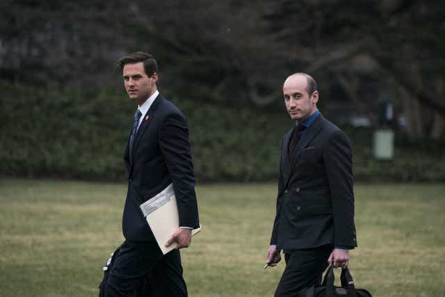 Miller (R) has previously been criticised for citing white nationalist websites and magazines, promoting theories popular with white nationalist groups