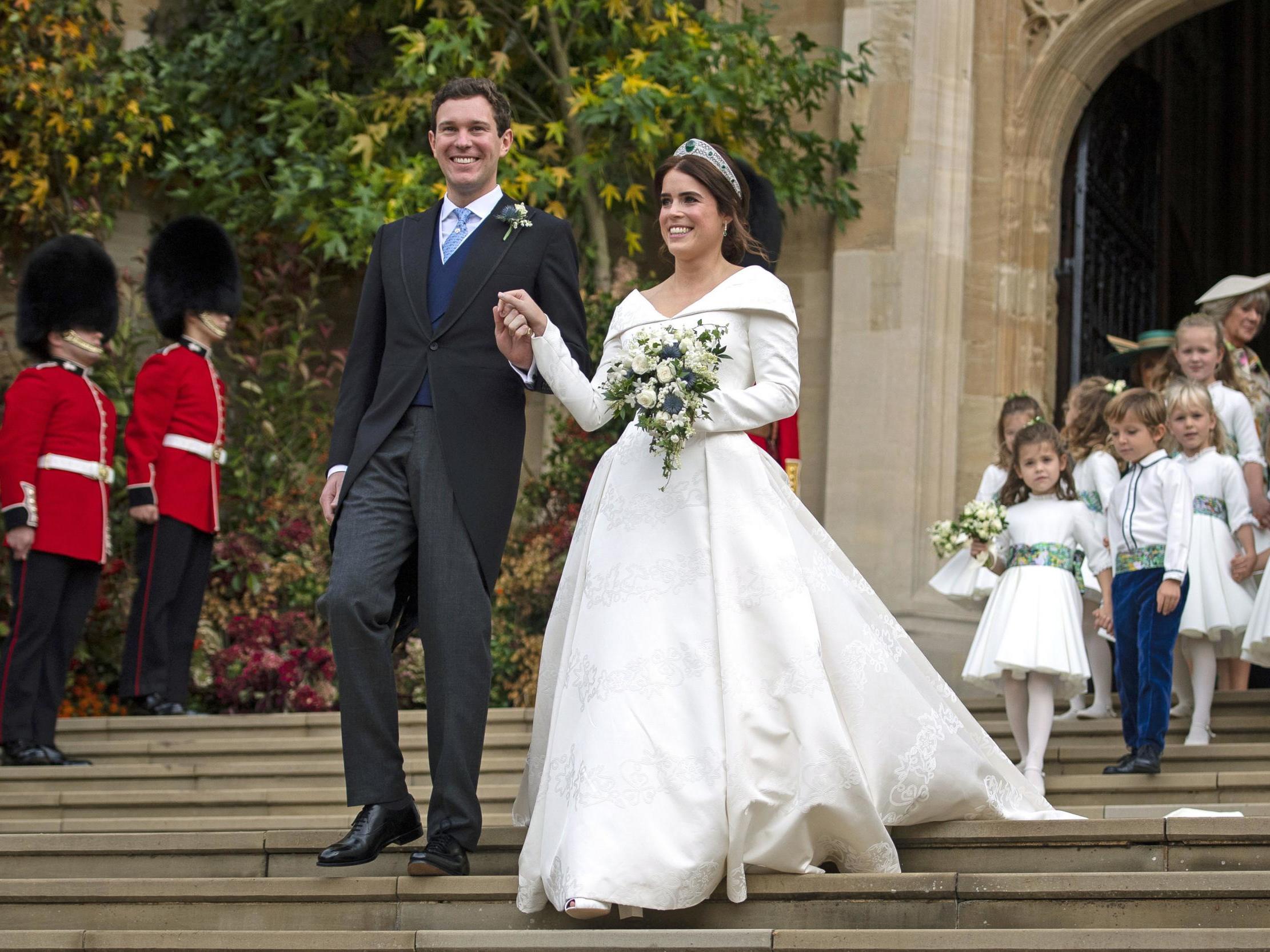 Princess Eugenie shares royal wedding photograph to mark husband Jack Brooksbank&apos;s birthday