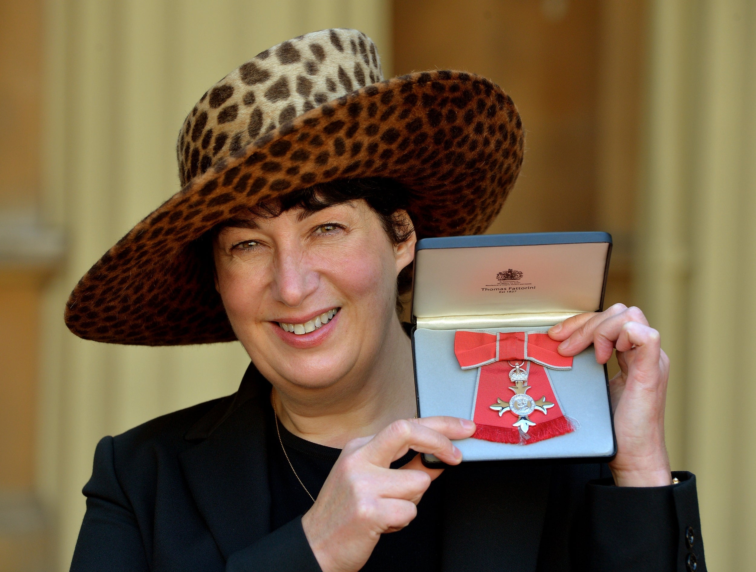 Harris with her?MBE for Services to Literature