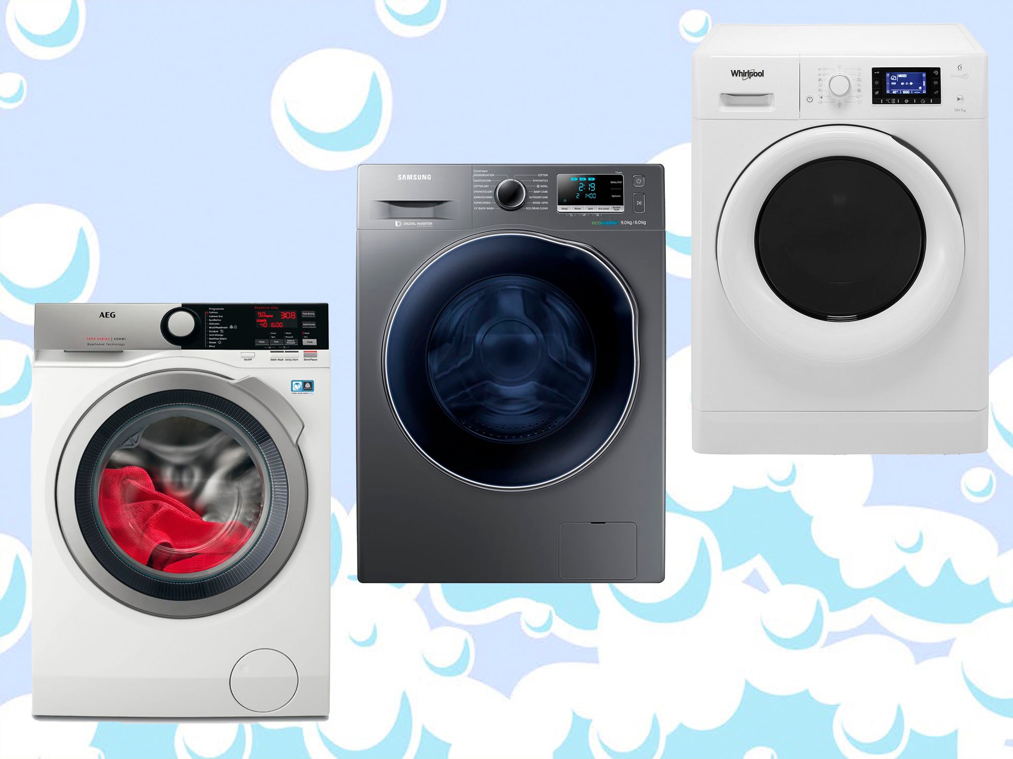 We recommend taking a machine’s drying capacity as your main guide on a washer-dryer’s suitability for your household