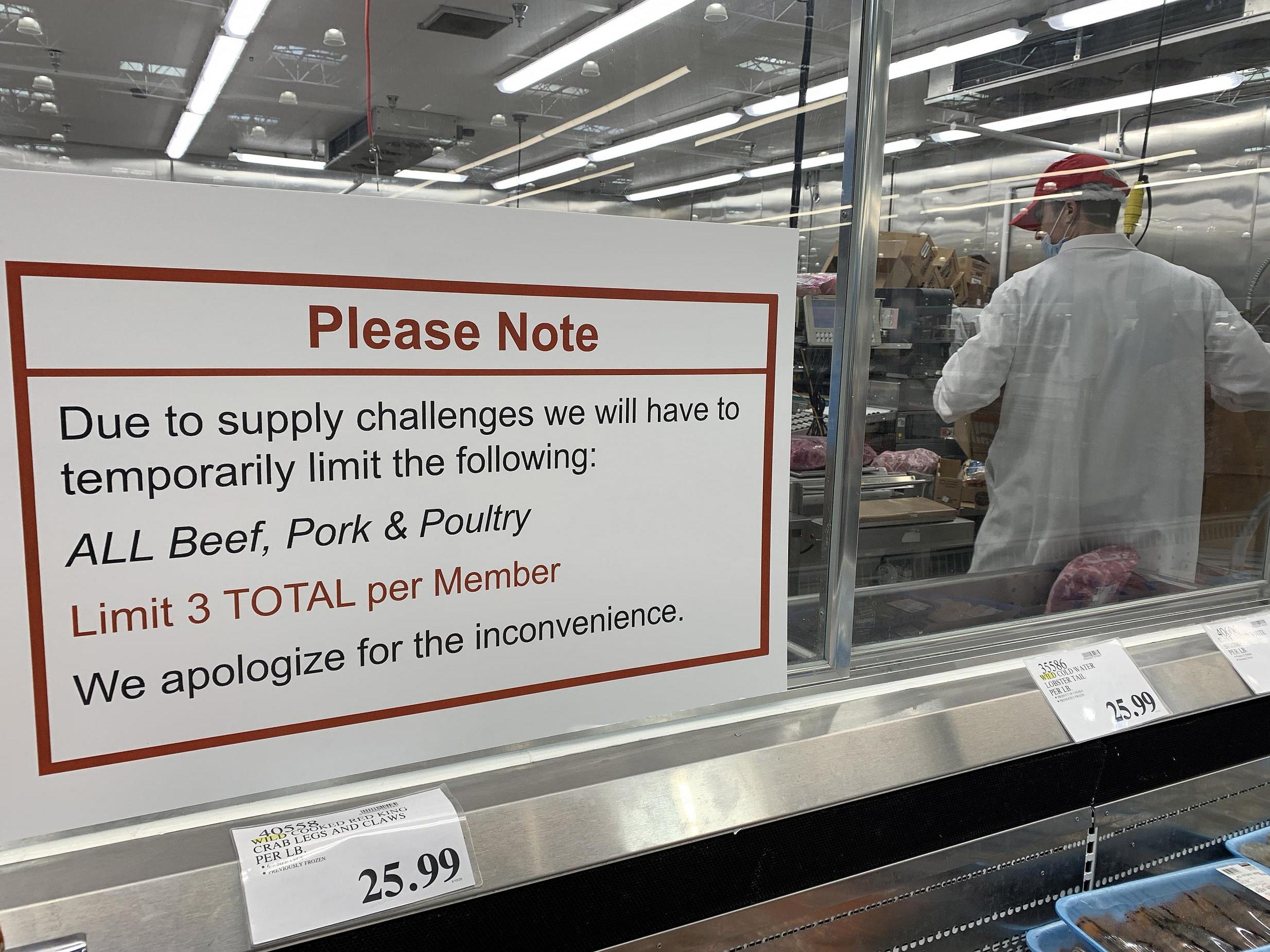 Major grocery chains rationing meat purchases to curb hoarding thumbnail