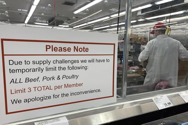 Meat rationing is already in place in some Costco stores