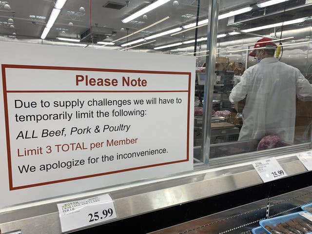 Meat rationing is already in place in some Costco stores