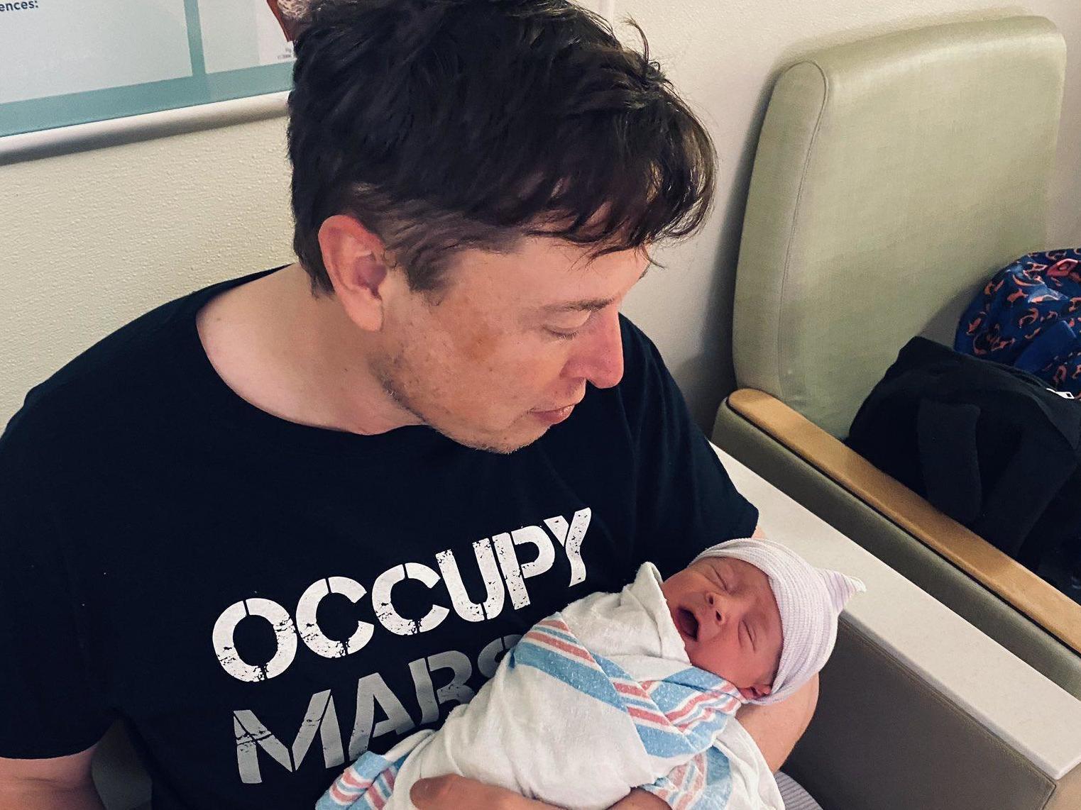 Elon Musk Girlfriend Grimes Confirms Their New Born Baby Name (See The Strange Name)