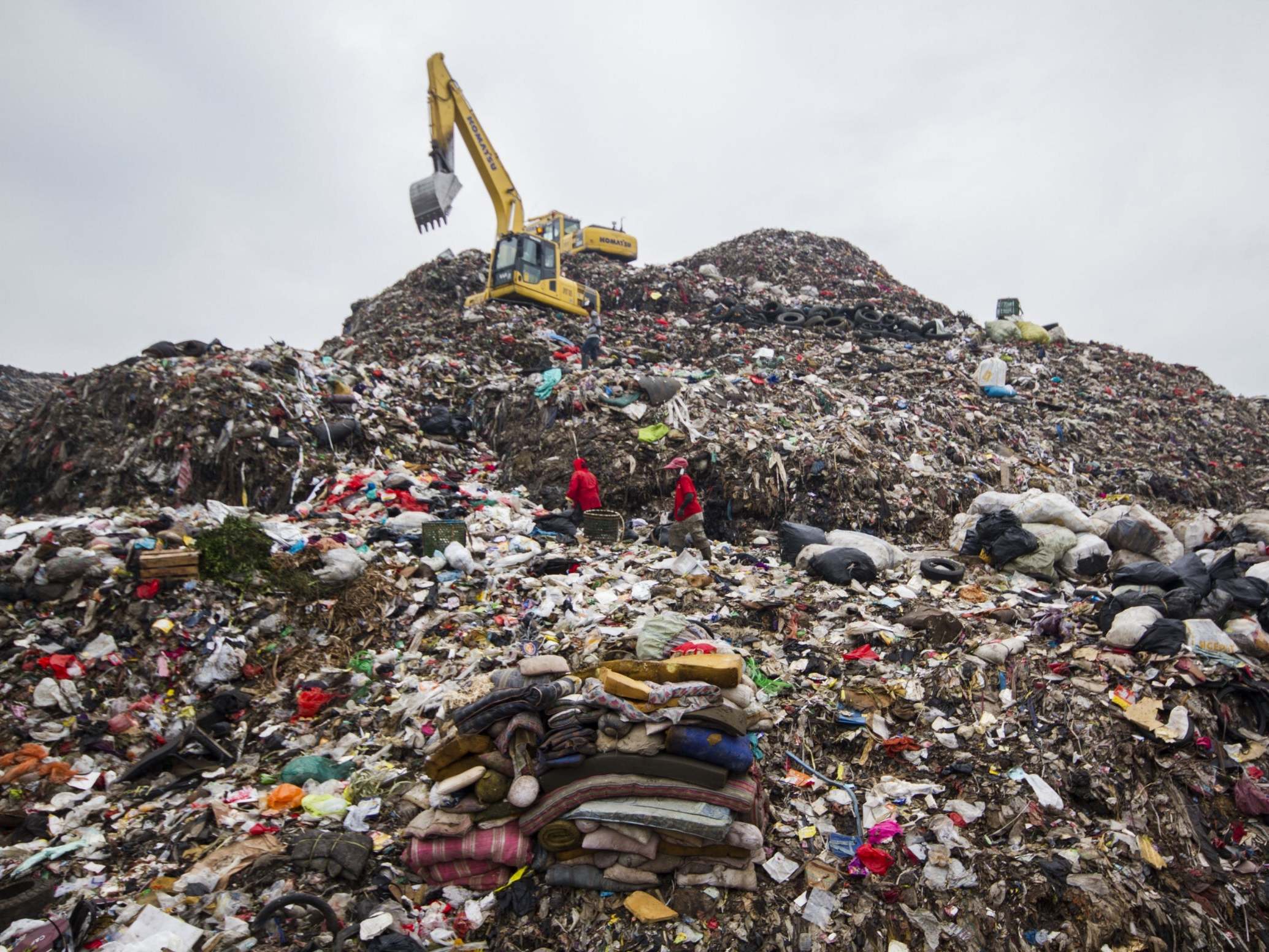 ‘Please reduce your waste’: The landfill mountains grow ever higher in