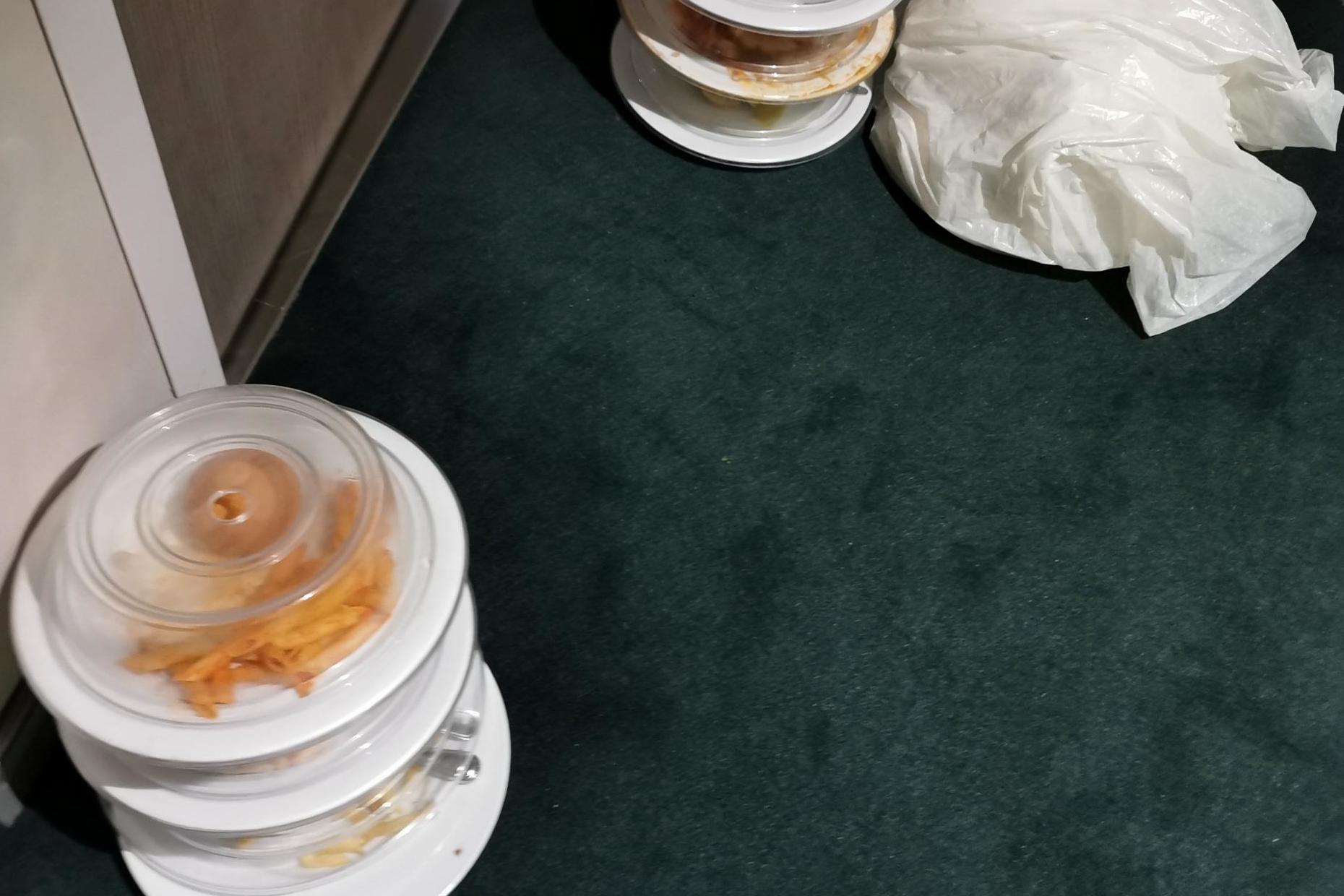 Dirty plates pile up onboard