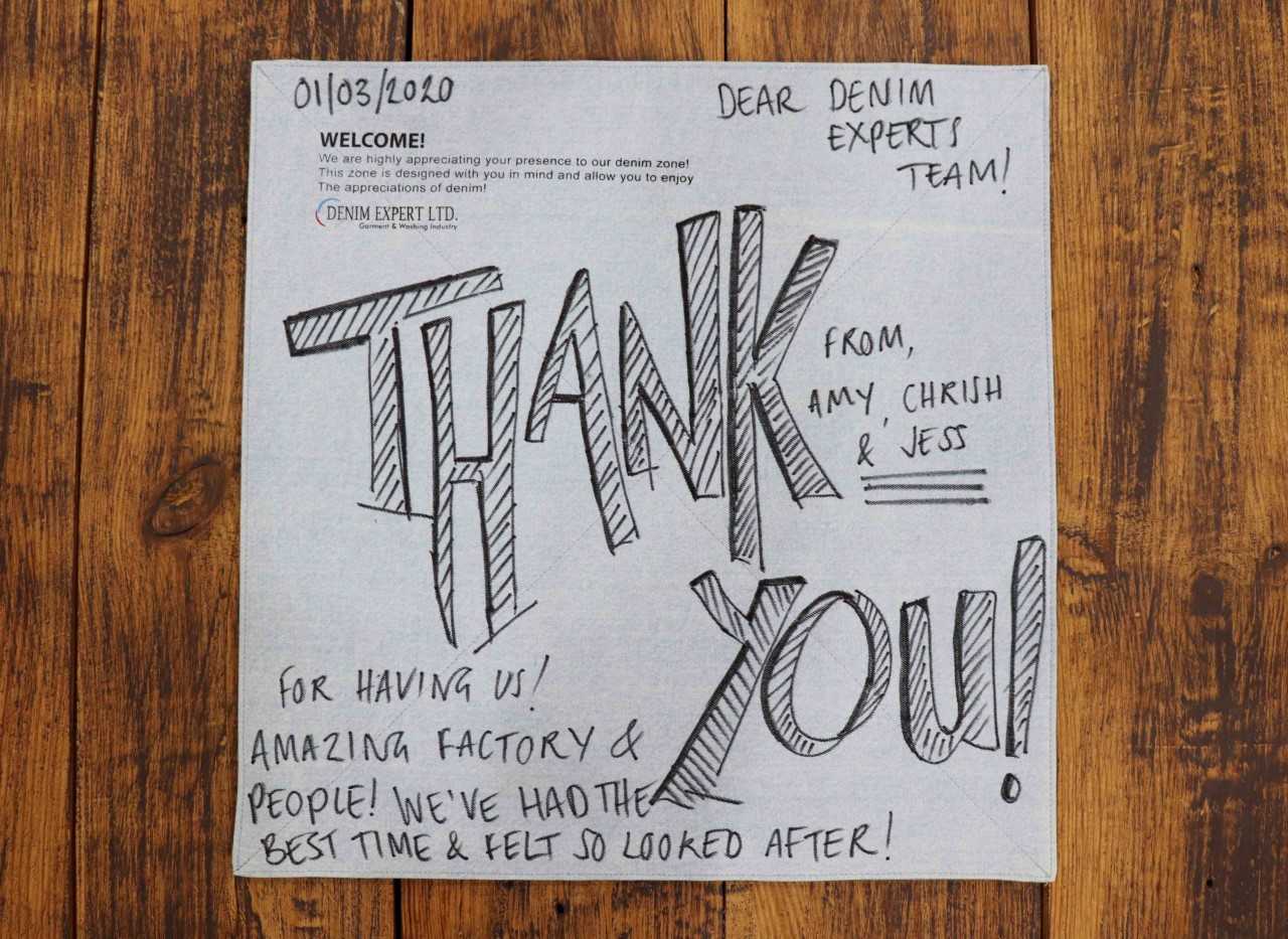 A ‘thank you’ letter from Arcadia staff To Mostafiz Uddin’s company – two weeks later, Arcadia cancelled $2.5m of orders, Uddin says