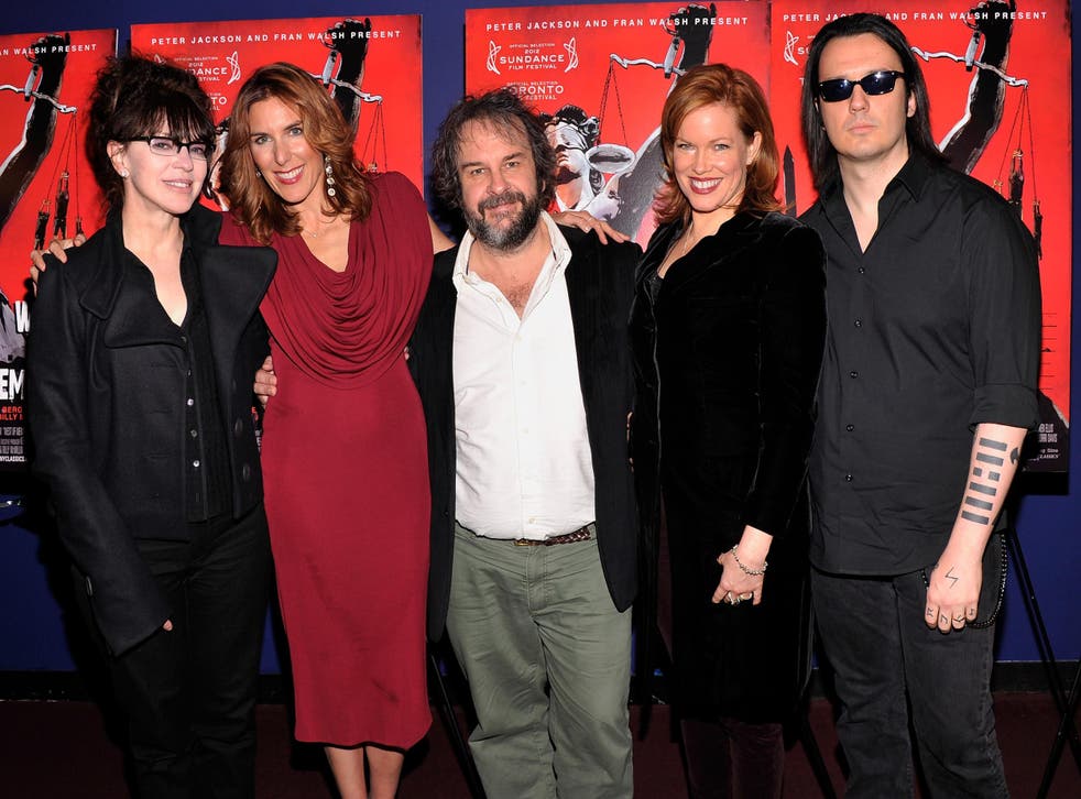 Fran Walsh, Amy Berg, Peter Jackson, Lorri Davis, and Damien Echols at the New York premiere of ‘West Of Memphis’ on 7 December 2012.