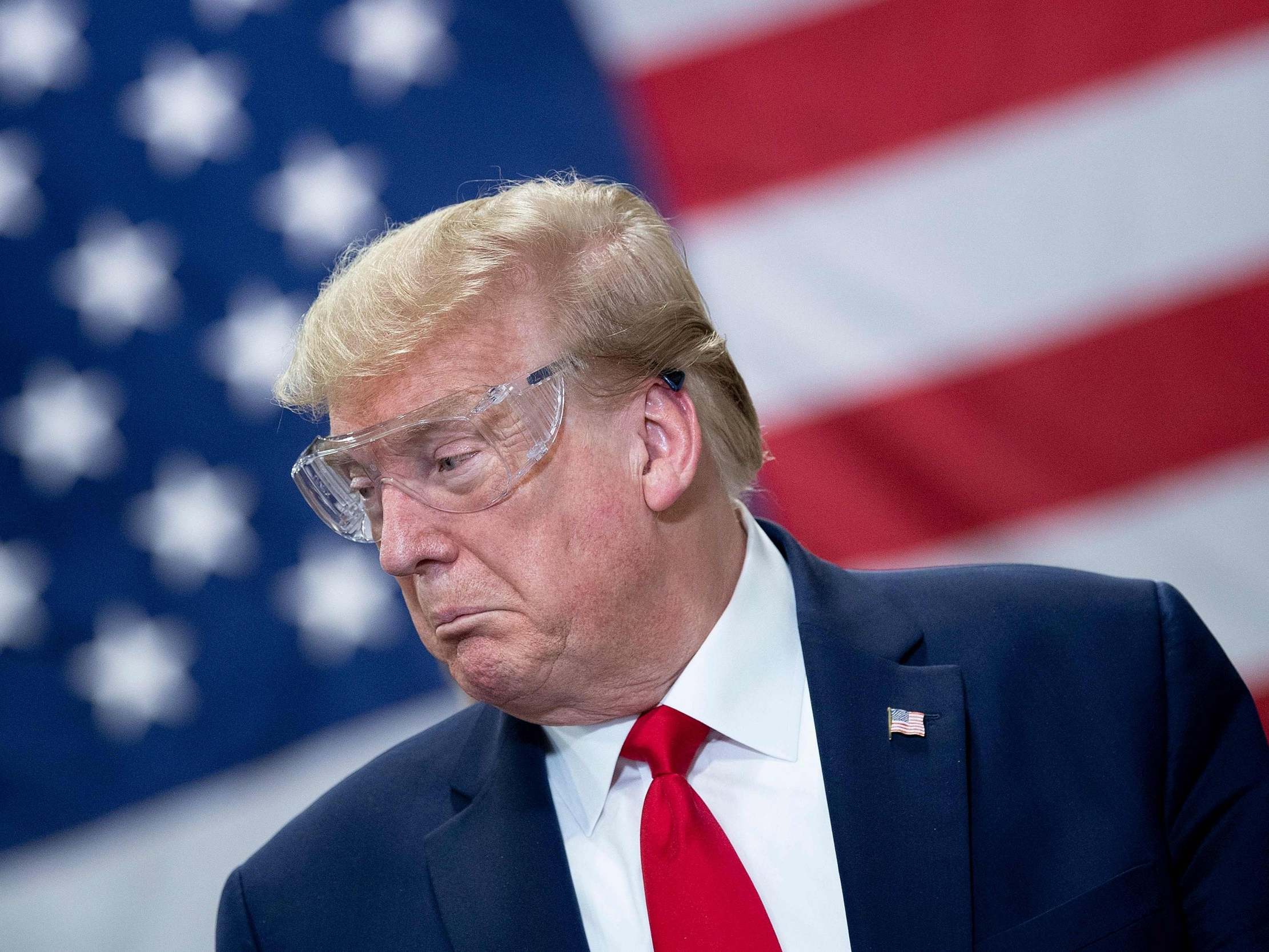 Mask factory played &apos;Live and Let Die&apos; during Trump visit
